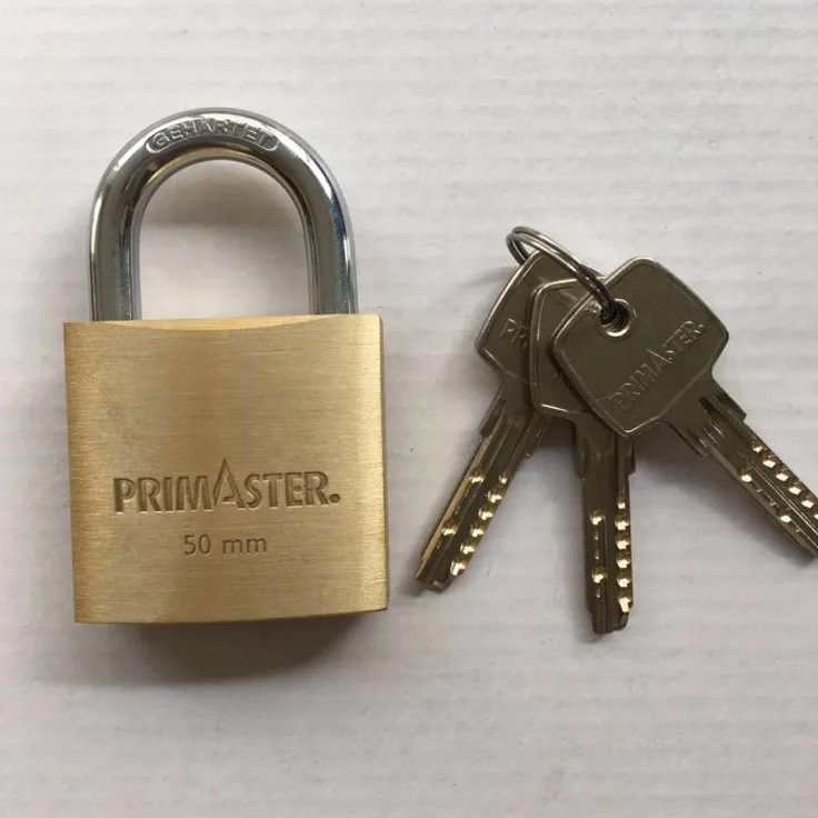 TrendLine Vorhängeschloss gold 50.0 mm - 1 Stück