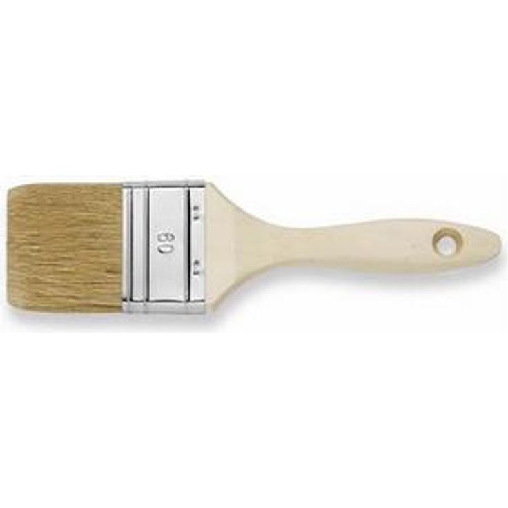 WESTEX Flachpinsel helle Naturborste 9. Stärke, 25 mm