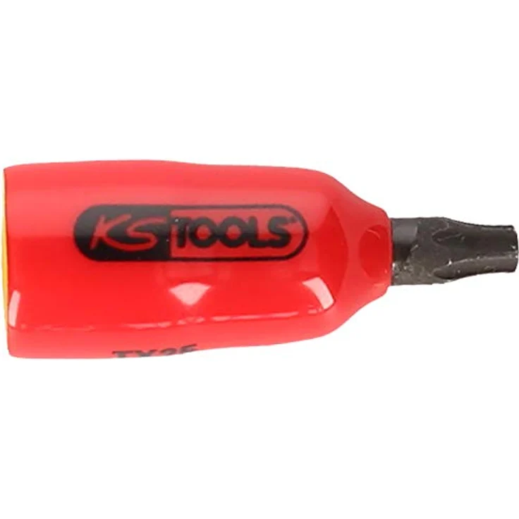 KS Tools Torx-Bit Stecknuss, 1/4" mit Tauchisolierung für Torx-Schrauben, T25, brüniert, 1000V geprüft – Bild 2