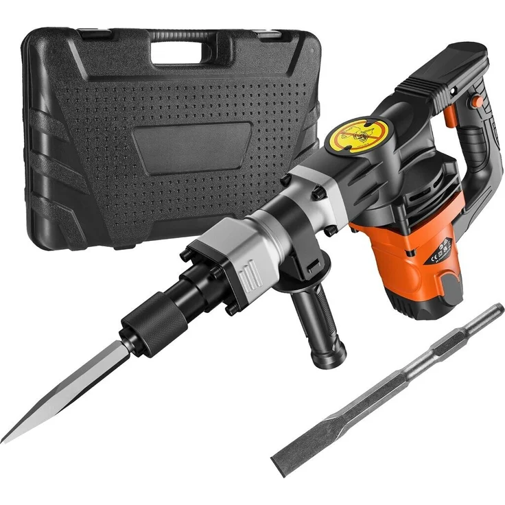 VEVOR Abbruchhammer 1.400 W mit 19 Joule Schlagkraft, 2.900 Schlägen/min und 8,1 kg Gewicht