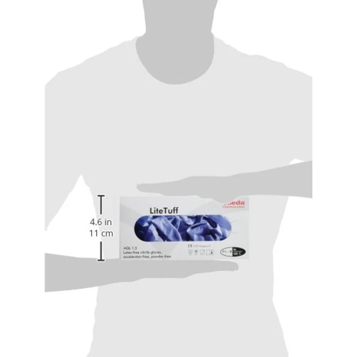 Vileda Handschuhe LiteTuff Nitril Größe M VE=100 Stück – Bild 2