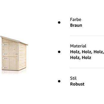 Alpholz Gerätehaus Zimowit - Massivholz Gartenhaus 194x118 Cm