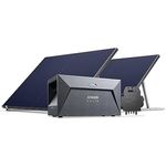 Anker SOLIX RS40P Balkonkraftwerk mit Speicher, Solarbank E1600 und 890Wp Photovoltaik Solarpanel, Kostenloses OTA-Update auf 800W Mikro-Wechselrichter, Typ-N IBC-Modul, 1600Wh Set mit Halterung, Smart Stromkosten sparen - Preisvergleich