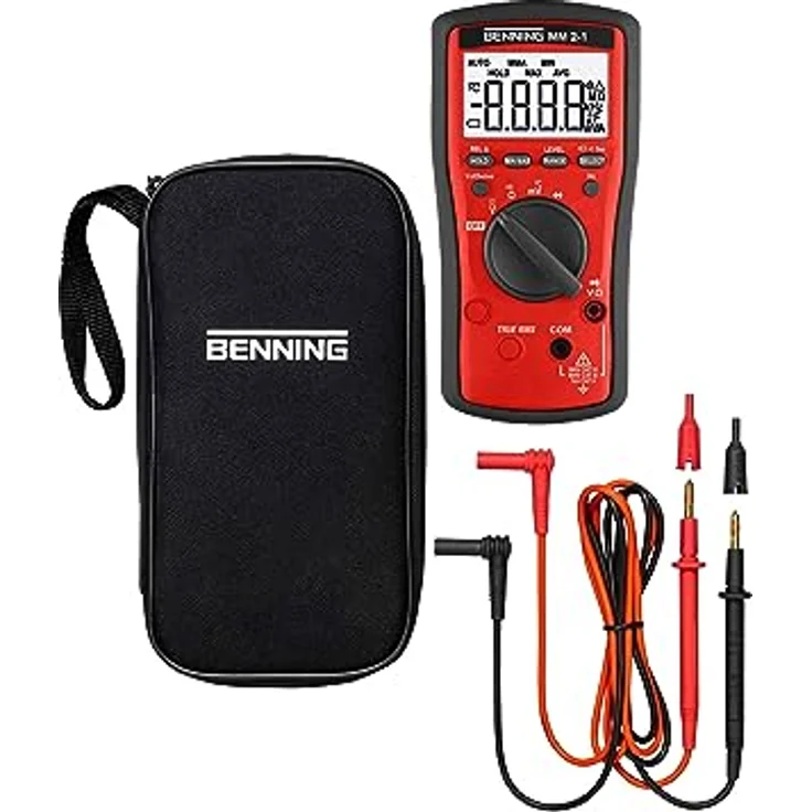 Benning MM 2-1 Hand-Multimeter digital CAT II 1000 V, CAT III 600 V, CAT IV 300V Anzeige (Counts): 6 – Bild 2