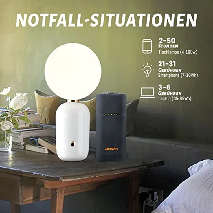 YARD FORCE Power Station LX PB74, 80 Watt tragbare Powerstation mit 230-V-Ausgang für Camping und Notstromversorgung – Bild 5