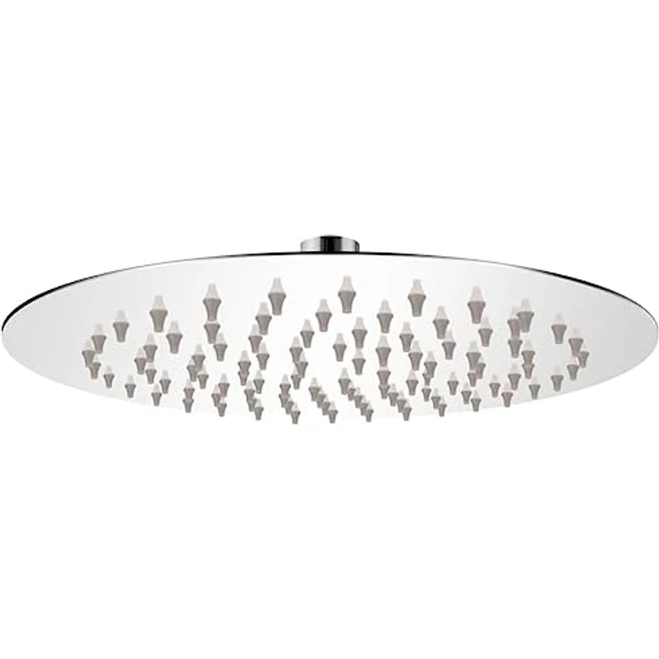 vidaXL Regenduschkopf Regenbrause Edelstahl 20 cm Rund, Anti-Kalk-Düsen, 95 Düsen, Wand- oder Deckenmontage – Bild 2
