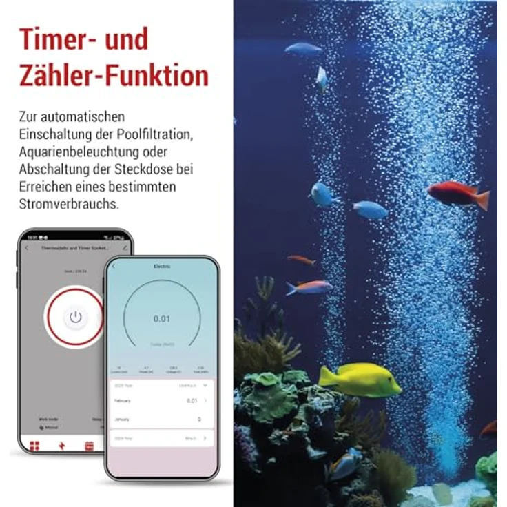 EMOS GoSmart 2in1 Steckdosenthermostat und Zeitschaltuhr mit App, digitaler Raumtemperaturregler für Heizung und Kühlung, Typ F Schuko, erhöhten Berührungsschutz, Sprachsteuerung mit Alexa und Google Assistant – Bild 4