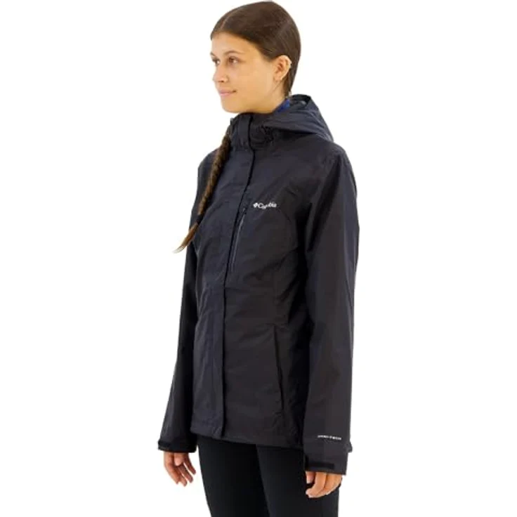 Columbia Pouring Adventure III, Damen Jacke, wind- und wasserdicht mit hoher Atmungsaktivität, Schwarz, Größe S – Bild 3