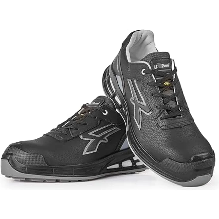 U-Power Sicherheitshalbschuh Zak Gr.45 schwarz/grau, S3 CI SRC ESD, Mikrofaser, metallfrei, durchtrittsicher, mit Infinergy®-System – Bild 4