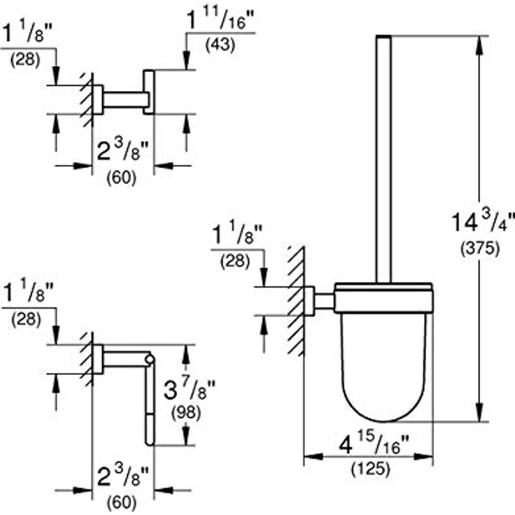 Grohe, Toilettenbürste, Essentials – Bild 2