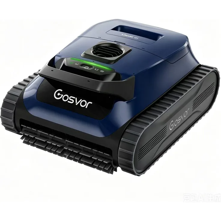 Gosvor Litevac G1, Akku Poolroboter mit App-Steuerung, Wandreinigung, 15 m³/h Saugkraft, Ultra-Filtration, Blau