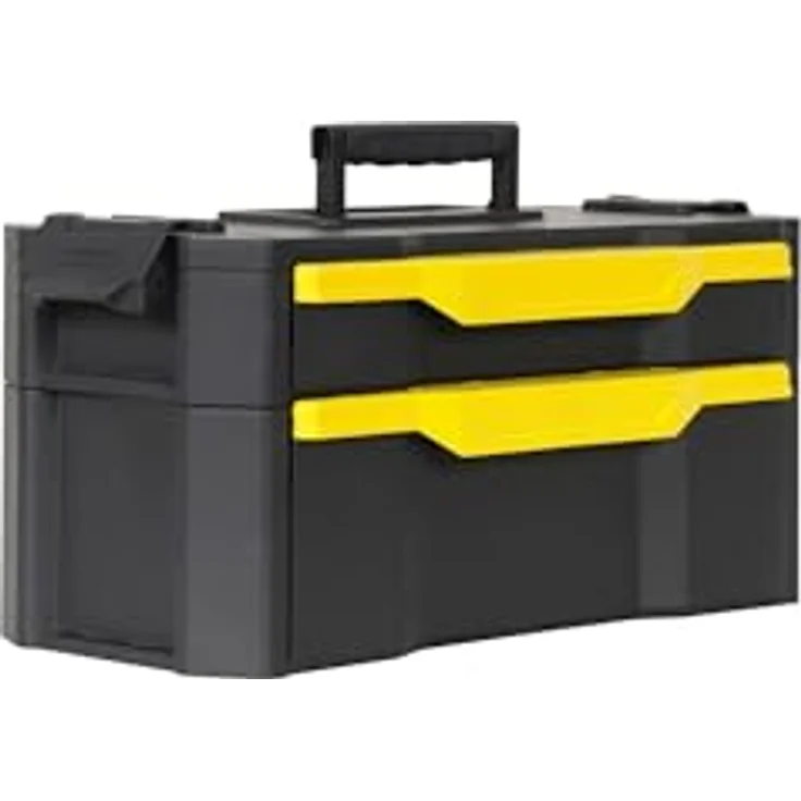 Stanley Rollende Werkstatt aus Metall-Kunststoff 1-79-206 ? Werkzeugwagen leer mit 3 modularen Einheiten ? Vielseitige Werkzeugbox für Kleinteile und große Werkzeuge – Bild 31