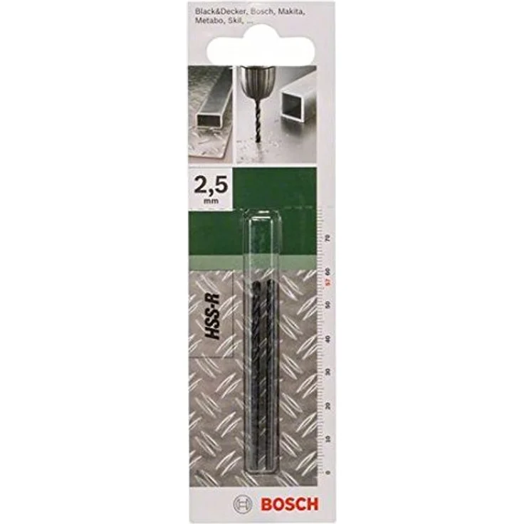 Bosch Metallbohrer HSS-R rollgewalzt (2 Stück, Ø 2,5 mm) - Preisvergleich – Bild 5