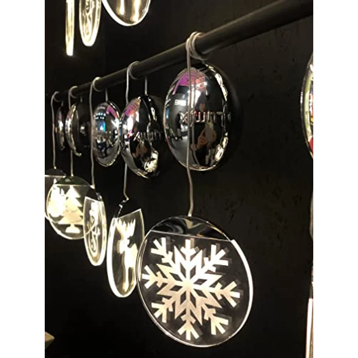 Krinner Lumix Deco Lights LED-Acrylglastaler Schneekristall – Bild 9