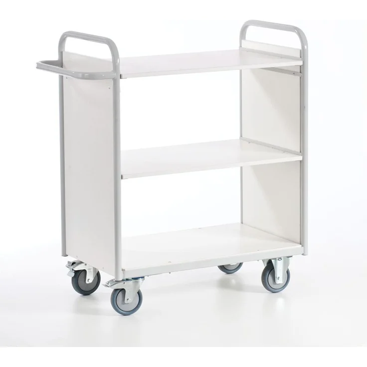 Rollcart Etagenwagen B08-7321, Transportwagen grau mit 150 kg Tragfähigkeit, 98 x 50 x 107 cm
