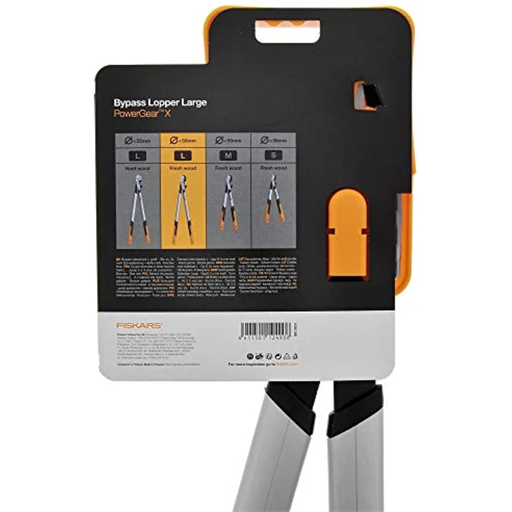 Fiskars PowerGear X Bypass-Getriebeastschere für frisches Holz, Antihaftbeschichtet, Gehärteter Präzisionsstahl, Länge 80 cm, Schwarz-Orange, LX98-L, 1020188 – Bild 11