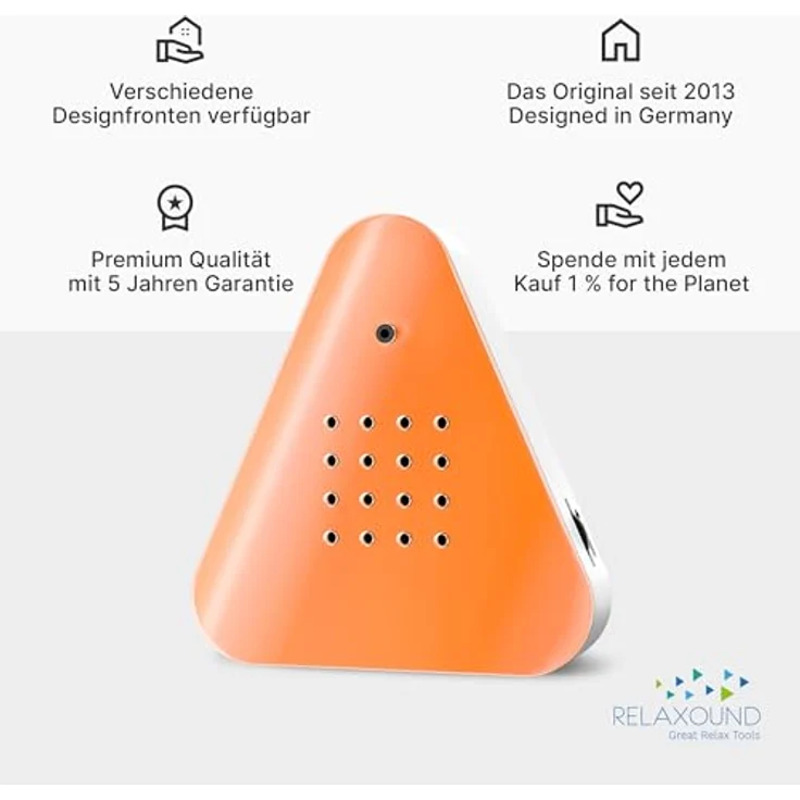 RELAXOUND ORIGINAL Lakesidebox "Orange", Naturgeräusche Soundbox mit Bewegungsmelder - Entspannende Waldsee-Atmo für Zuhause – Bild 5