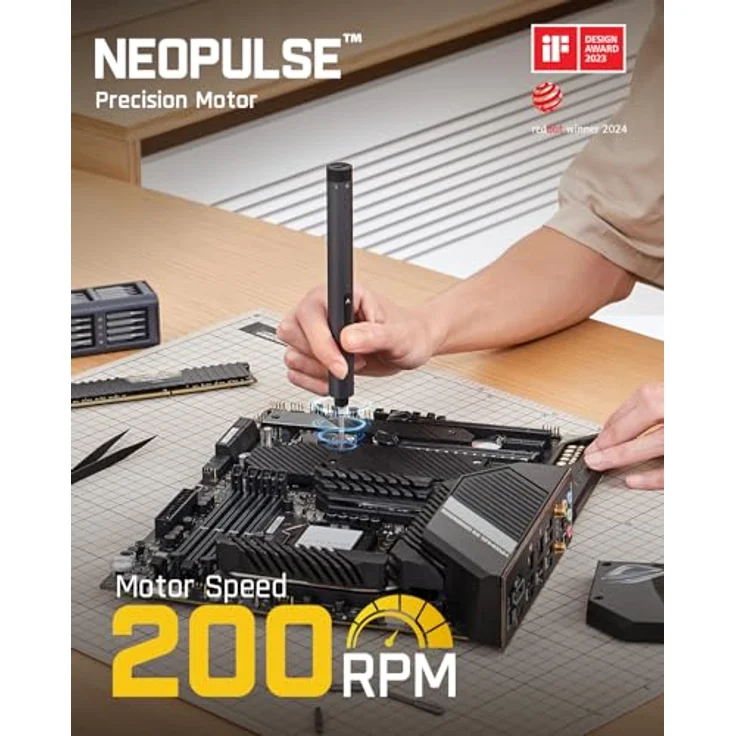 Fanttik E1 Max Mini Elektro Schraubendreher Set, 50-in-1 Präzisions-Schraubendreher Kit mit 2 Gängen und aufladbarem Akku, geeignet für iPhone, Laptop, Brillen, Uhren – Bild 4