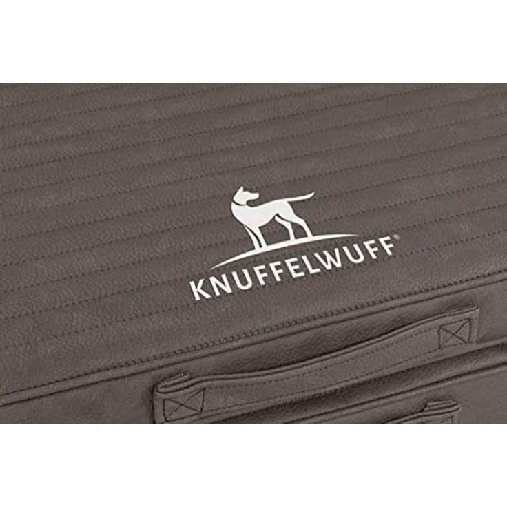 Knuffelwuff Hundematte Roanoke, Faltbare Reisematte mit orthopädischer Memory Foam Schaummatratze, gestepptes Kunstleder – Bild 4