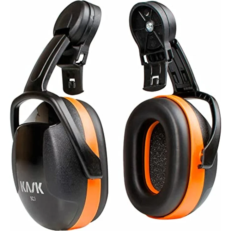 Kask Gehörschutzmuscheln SC3, Helmkapsel schwarz/orange, 27 dB – Bild 1