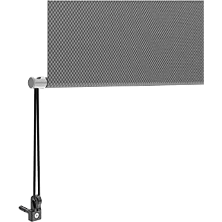Grindi - Senkrechtmarkise Außenrollo Balkonrollo, Sonnenschutz und Sichtschutz, Handkurbelmechanismus, mit Kurbel Markisenkasten, für Balkon, Terrasse, Garten - 140x250 - Solano I, grau – Bild 4