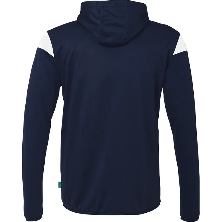 Uhlsport Kapuzenjacke Squad 27 Track Hood Children 1002257_02 marine/weiß, Unisex Schnitt, Smartbreathe Fit