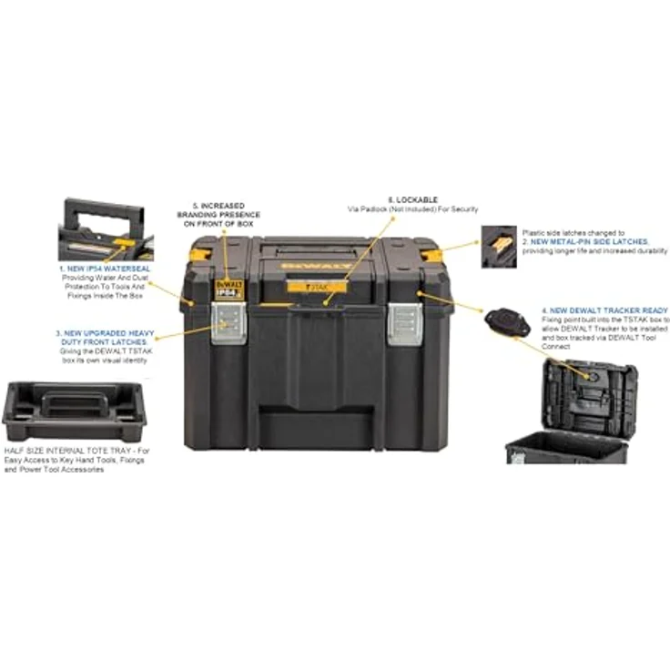 DeWalt DWST83346-1 TSTAK-Box Gereedschapskoffer met korte hendel – Bild 6
