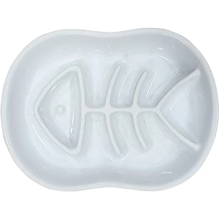 Nobby 82454 Anti-Schling-Napf Fish weiß 22,5 x 17 x 4 cm, 0,5 l – Bild 2