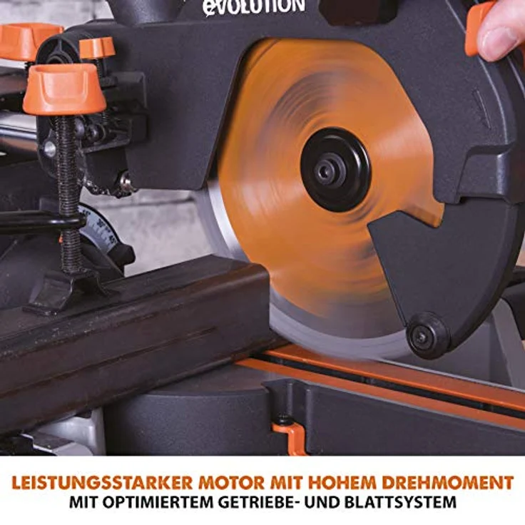 Evolution Power Tools - R210SMS-300+ Mehrzweck-Gleit-Gehrungssäge mit Plus Pack, 210 mm (230 V) – Bild 10