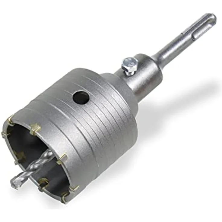 CCLIFE Bohrkrone 50/55/65/68/80/82/100 mm steckdosenbohrer beton mit SDS plus Adapter Bohrkrone Steckdose für Mauerwerk und Beton