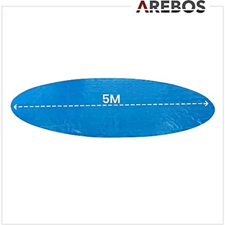 AREBOS Solarfolie Pool rund, 5m - Blau – Bild 8