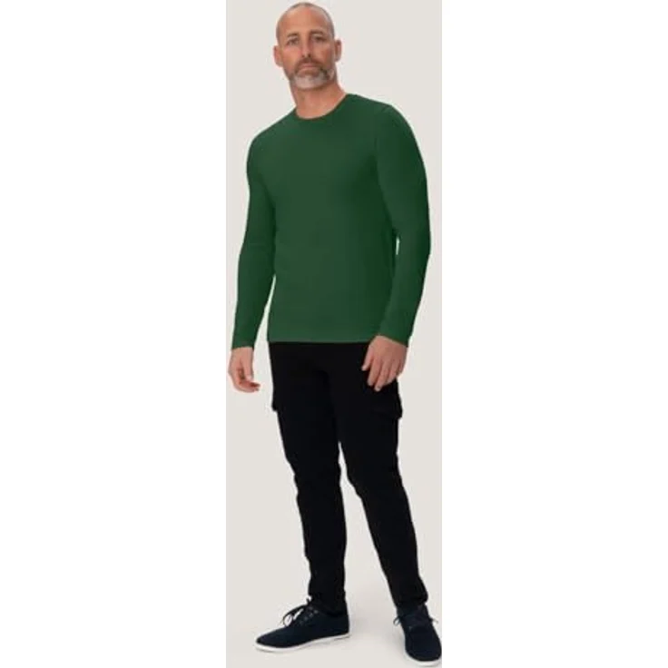 HAKRO Longsleeve Mikralinar 279, tanne, M – Bild 3