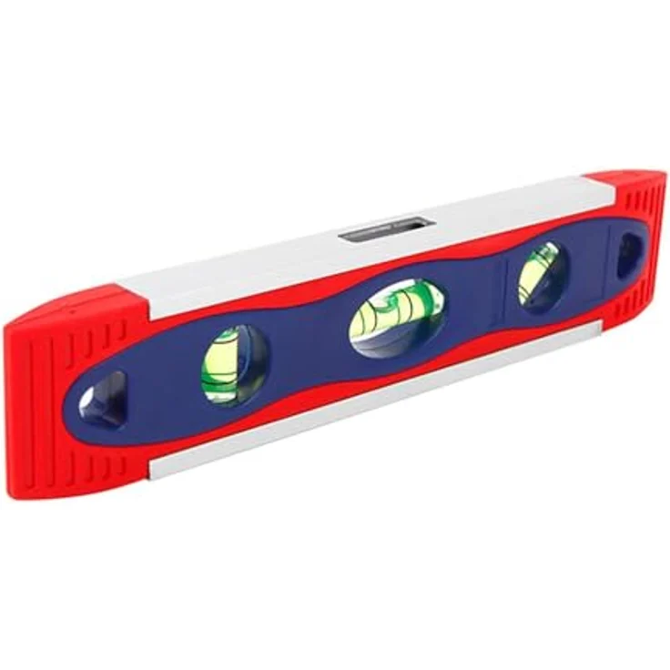WorkPro WP262027 Wasserwaage, 225 mm mit Magnet, Ablesungen in 45°, 90° und 180°, robuster Aluminiumrahmen – Bild 2