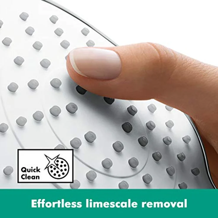hansgrohe Croma Kopfbrause 280, Duschbrause in polierter Goldoptik mit RainAir-Strahlart, 15 l/min – Bild 2