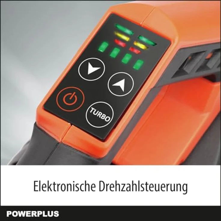 Powerplus PowDPG7526 40 V 200 Km/h Laubbläser mit leistungsstarkem bürstenlosem Motor, Turbo-Modus und ergonomischem Softgrip-Griff – Bild 7
