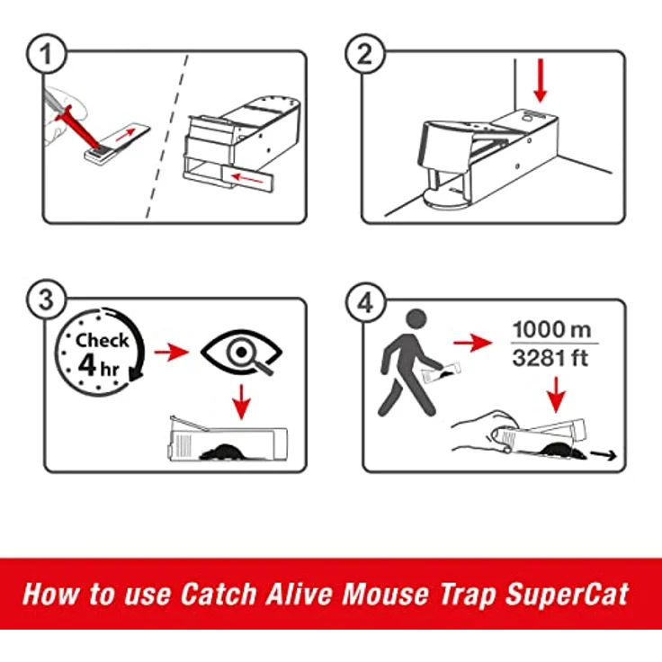 Swissinno SuperCat Mousehouse Lebendfalle Lockstoff 1St. – Bild 6