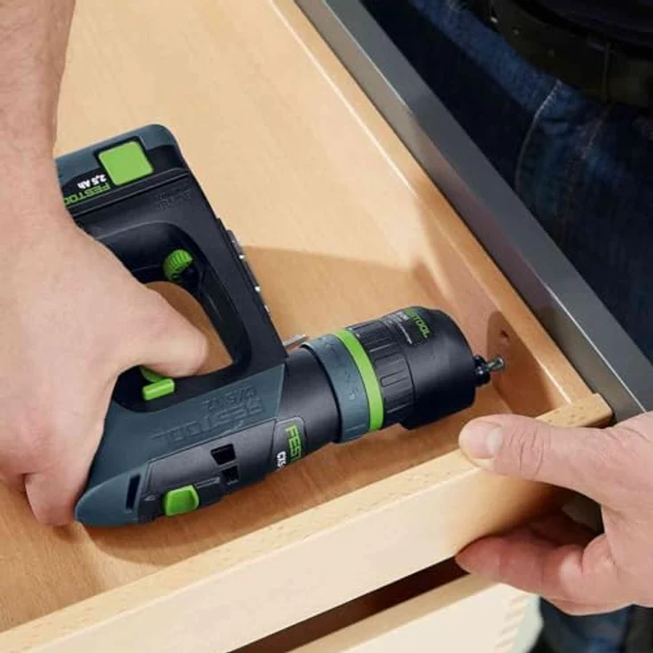 Festool Akku-Bohrschrauber CXS 12 2,5-Set 576865 (Bohrschrauber Holzbohrer Stahlbohrer Bohrer Werkstatt) Farbe: Grau/Grün/Akkuspannung: 10,8 V/Gänge: 2 – Bild 4
