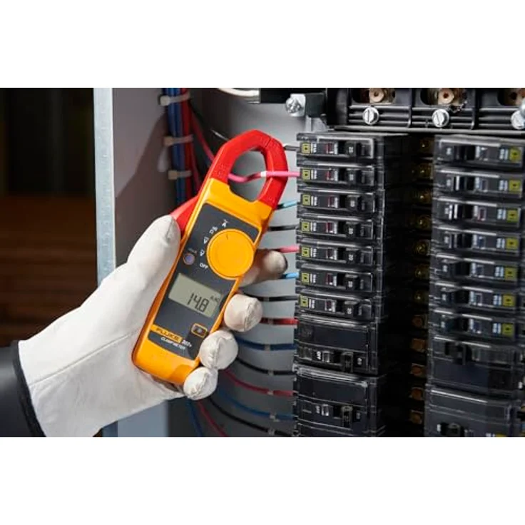 Fluke 302+, Digitale Strommesszange bis 400 A, mit hintergrundbeleuchteter Anzeige und Hard Point™ Messleitungssatz – Bild 5