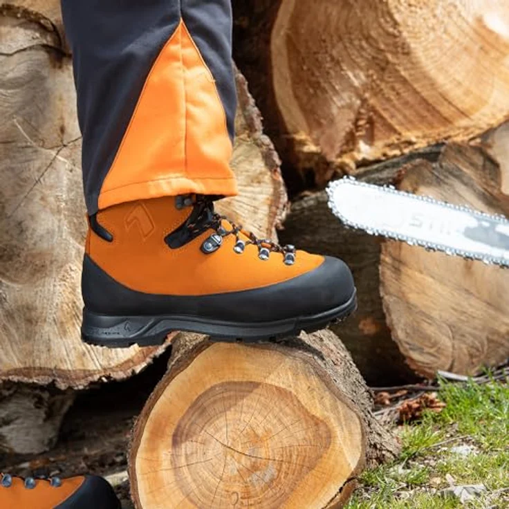 HAIX Schnittschutzstiefel Protector Forest 2.1 GTX SB DGUV Gr. 48 orange – Bild 3