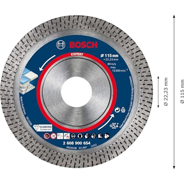 Expert HardCeramic Diamanttrennscheiben, 115 x 22,23 x 1,4 x 10 mm – Bild 3