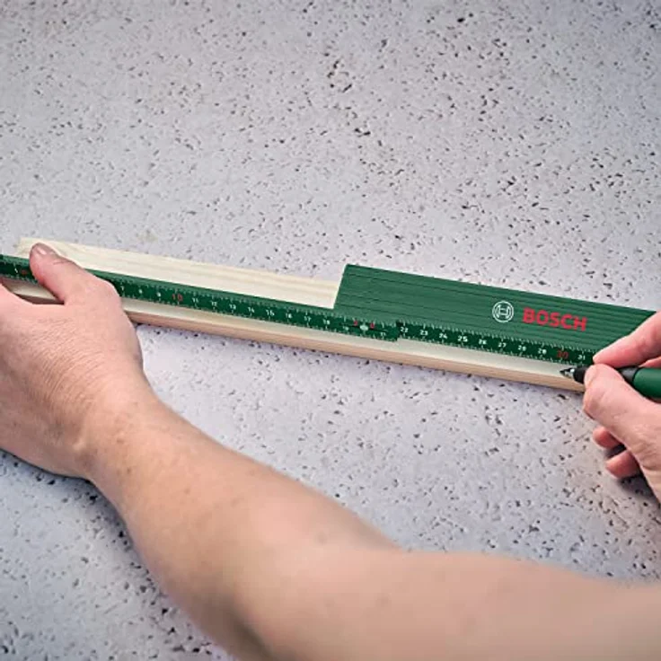 Bosch Maßstab 2m (Robuster Zollstock aus glasfaserverstärktem Nylon; metrische Skala; 10 Segmente) – Bild 2