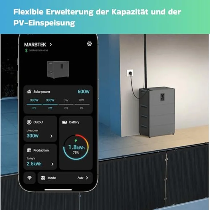 Sunniva Marstek Jupiter C + Plus Solarspeicher 2,56 kWh LiFePO4 mit IP65, 6000 Zyklen, WIFI & Bluetooth, für PV Systeme – Bild 8