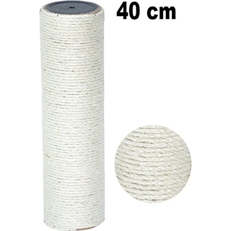Nanook Kratzbaum Ersatzstamm Sisalstamm - Durchmesser 11 cm Ø - Länge 40 cm - Geeignet für nanook Progamm (Schwarz) – Bild 2