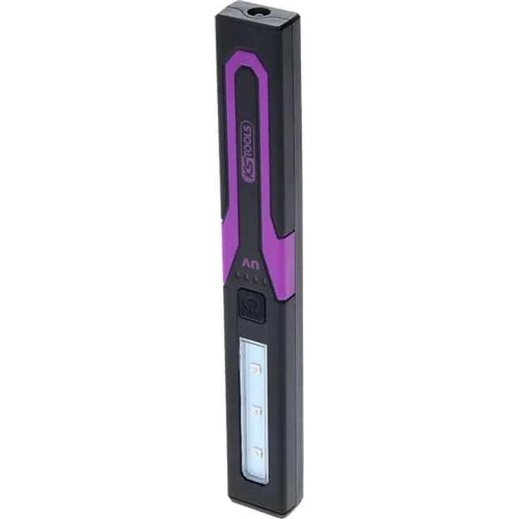 KS Tools 150.4641 eQi UltimateBEAM UV-Lecksuchleuchte 365 nm, Taschenlampe mit Lithium-Ionen-Hochleistungs-Akku, spritzwassergeschützt nach IP54, kompakte Bauform – Bild 7