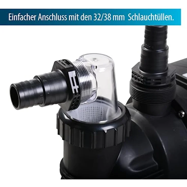 Aqua Forte Schwimmbadpumpe SP-550A, 550 W, 9,5 m³-h – Bild 5