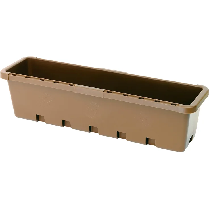 GreenLife Hochbeet / Kräuterbox 10 Stück, terrabraun, integrierter Zwischenboden, komplett (10er Set)