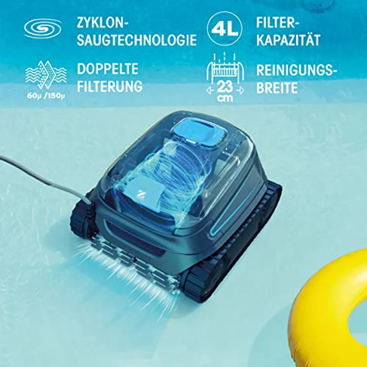 Zodiac Cnx 40 Iq Poolroboter Silber für PVC, Polyester und Fliesenbecke – Bild 6