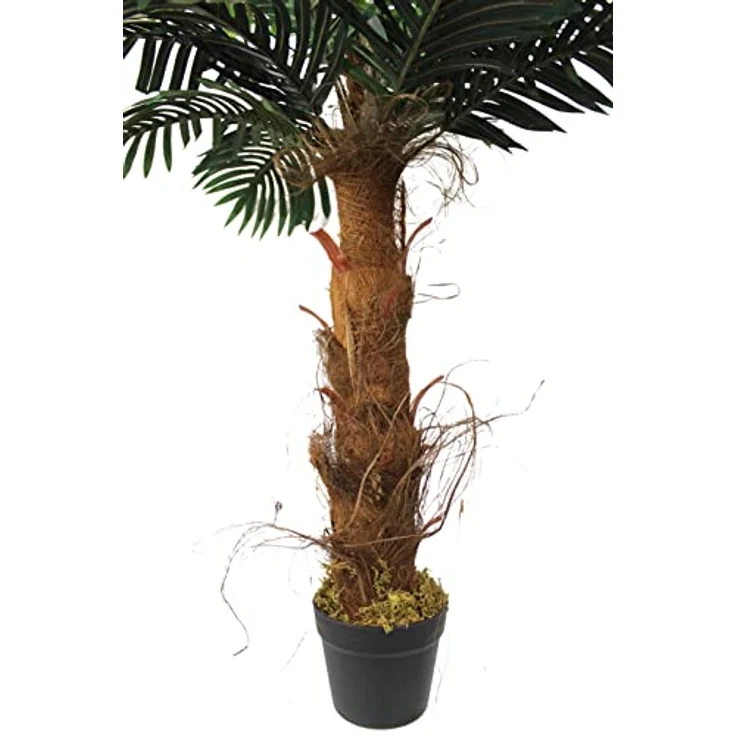 Künstliche Palme 100 cm wie echt Kunstpalme Kunstpflanze im Topf künstliche Pflanze Real-Touch Dekoration – Bild 2