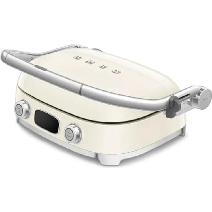 Smeg MGF01CREU, Elektrischer 3-in-1-Multifunktionsgrill mit PFAS-freier Keramikbeschichtung, Creme – Bild 4