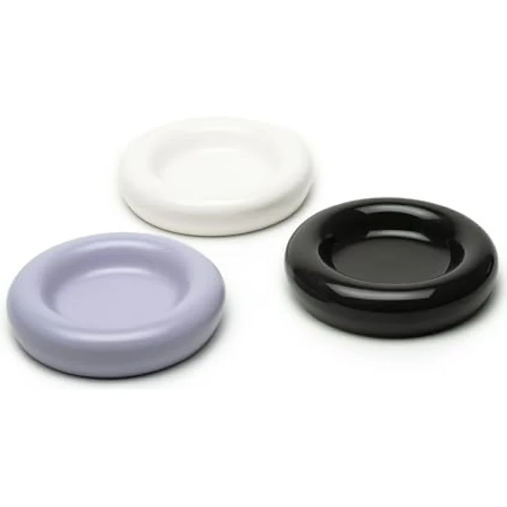 LucyBalu® Drop Katzennapf, erhöhter Fressnapf aus Porzellan, kippsicher und ergonomisch, lilac – Bild 4